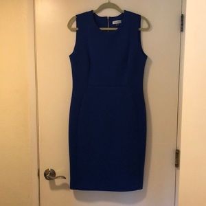 Wore twice, comfortable blue sleeveless dress. Beautiful blue dress from Macy’s.